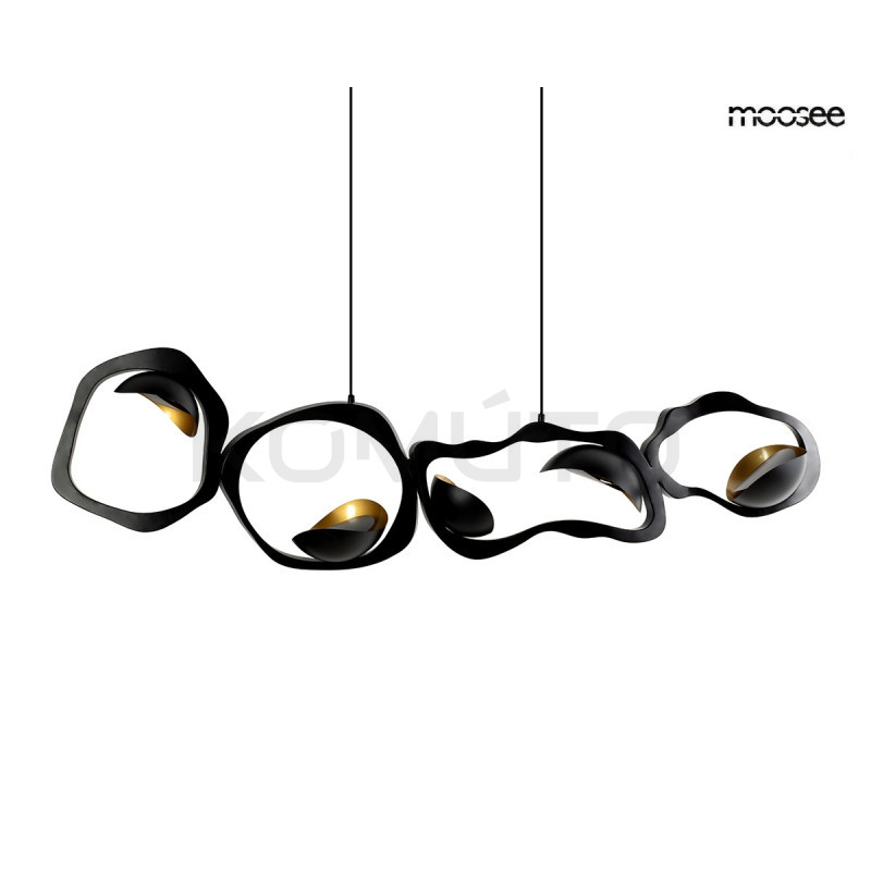 Lampa wisząca TORRE czarna – artystyczny design i  światło