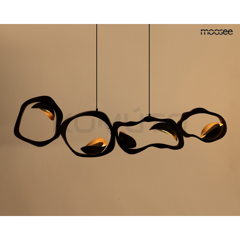 Lampa wisząca TORRE czarna – artystyczny design i  światło