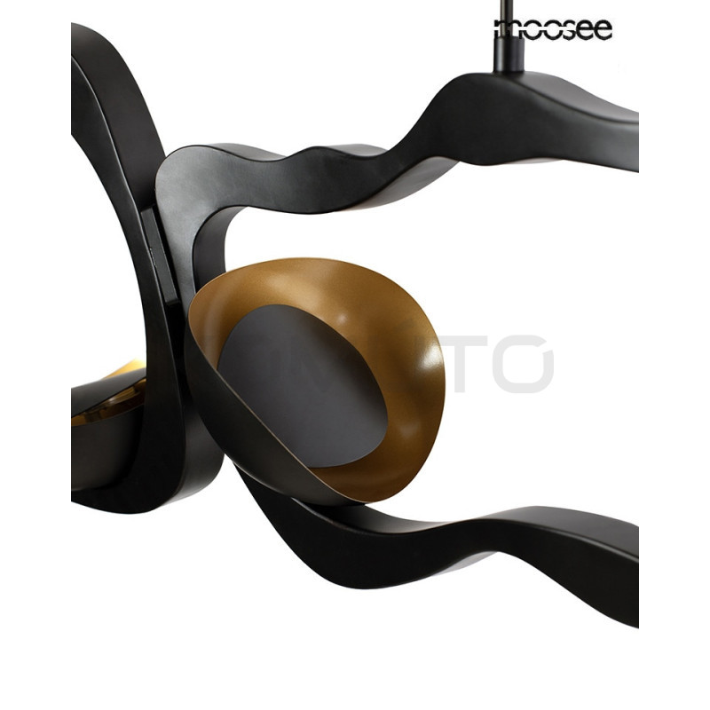 Lampa wisząca TORRE czarna – artystyczny design i  światło