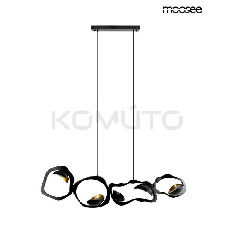 Lampa wisząca TORRE czarna – artystyczny design i  światło