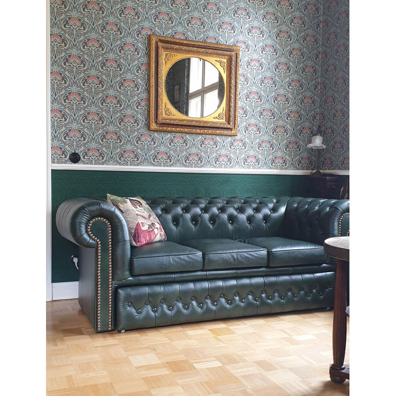 Sofa Chesterfield Rozkładana Classic Plus Skóra 3 osobowa Sofa Chesterfield Rozkładana Classic Plus Skóra 3 osobowa