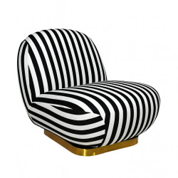 Fotel AZURE biało-czarny – artystyczny design i komfort