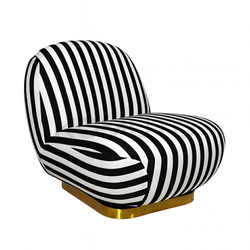 Fotel AZURE biało-czarny – artystyczny design i komfort