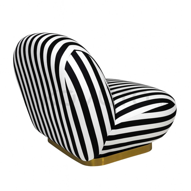 Fotel AZURE biało-czarny – artystyczny design i komfort