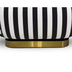 Fotel AZURE biało-czarny – artystyczny design i komfort