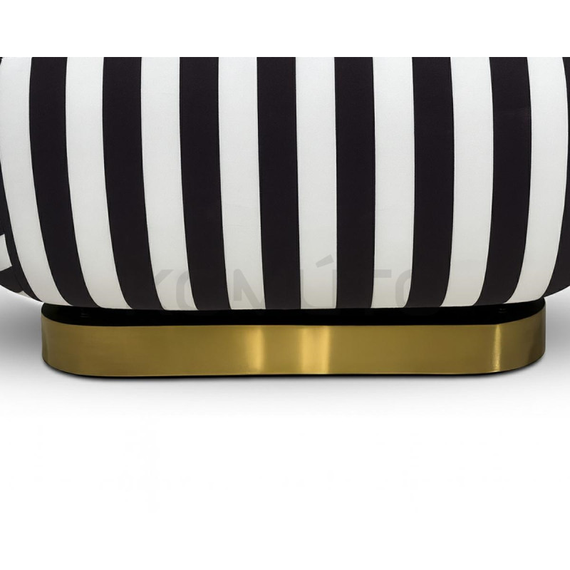 Fotel AZURE biało-czarny – artystyczny design i komfort