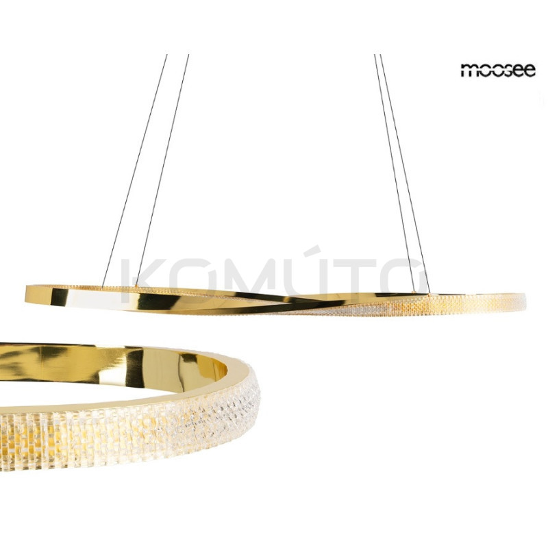 Lampa wisząca ANILLO 120 złota – oświetlenie Moosee