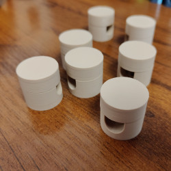 Zaczep natynkowy na kabel i do kabla w oplocie, wybierz swój kolor