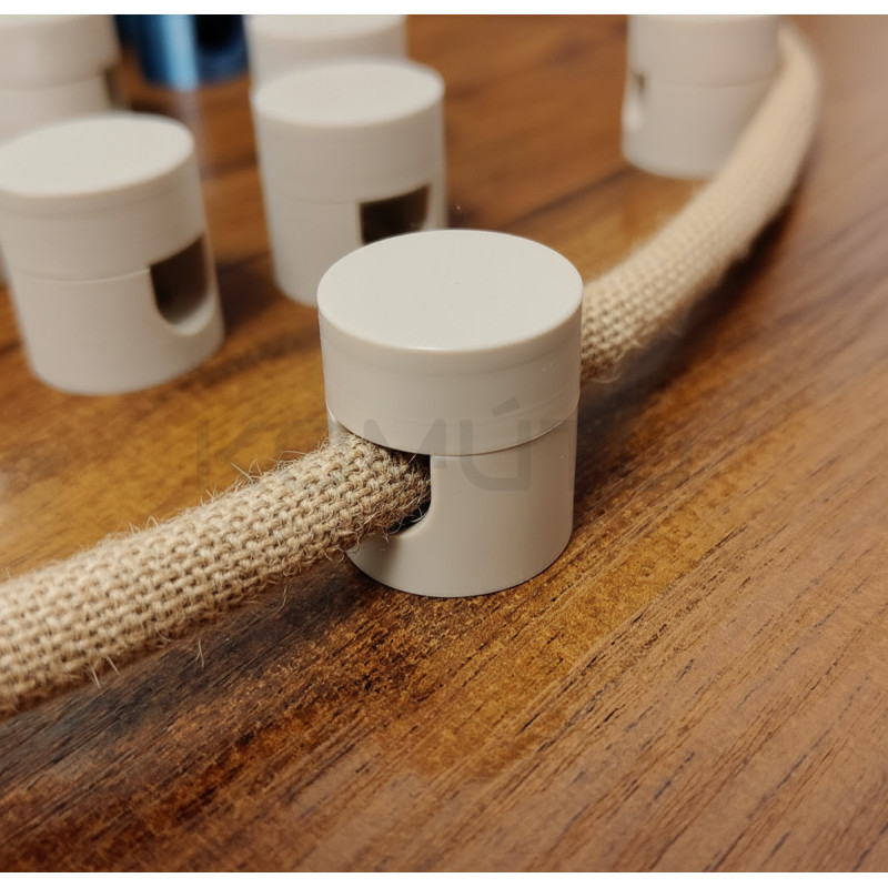 Zaczep natynkowy na kabel i do kabla w oplocie, wybierz swój kolor