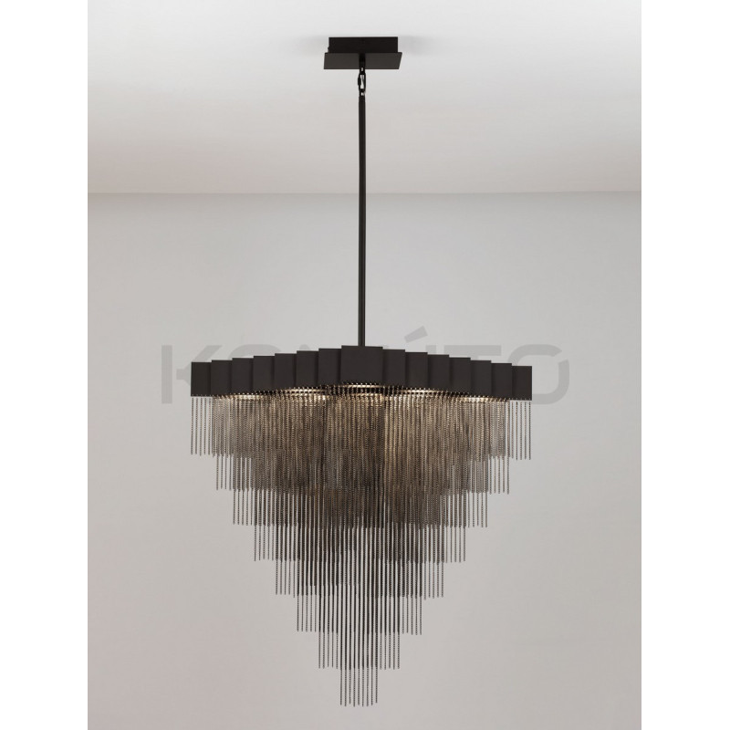 Czarna Lampa Pixel – designerska lampa wisząca | artystyczna