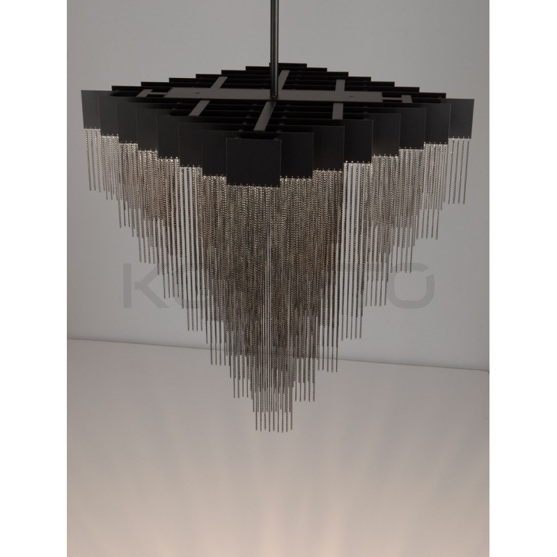 Czarna Lampa Pixel – designerska lampa wisząca | artystyczna