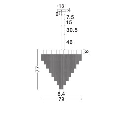 Czarna Lampa Pixel – designerska lampa wisząca | artystyczna