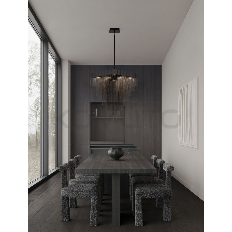 Czarna Lampa Pixel – designerska lampa wisząca | artystyczna