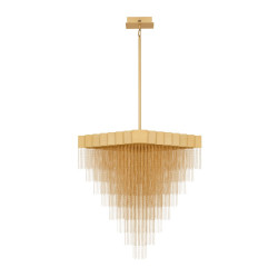 Złota lampa wisząca Pixel 79