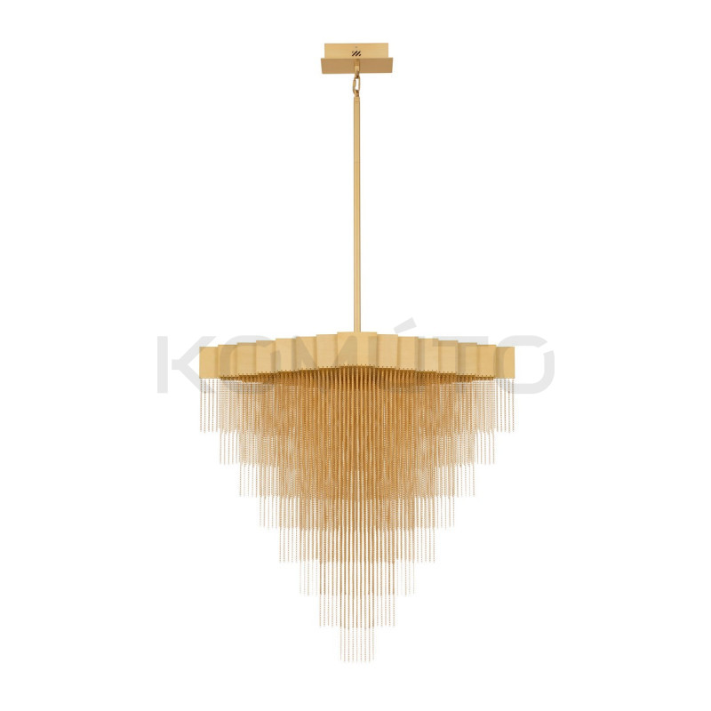 Złota lampa Pixel – światło, które maluje wnętrze