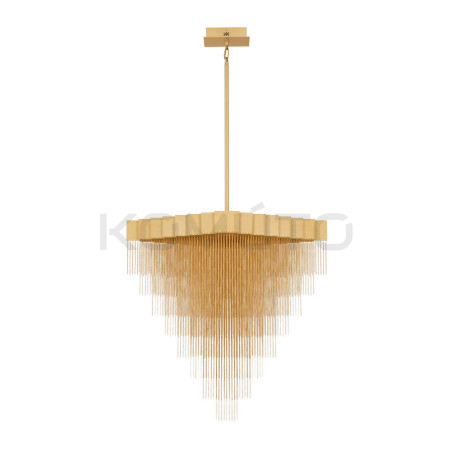 Złota lampa Pixel – światło, które maluje wnętrze