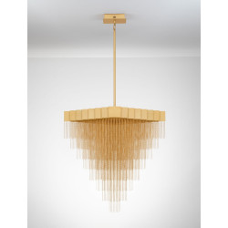 Złota lampa Pixel – światło, które maluje wnętrze