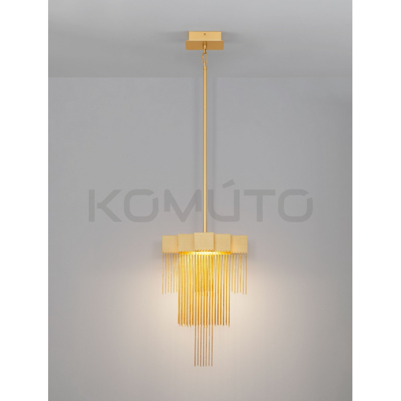 Pixel 31 – złota lampa wisząca, która tworzy magiczne światło