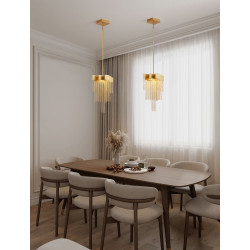 Pixel 31 – złota lampa wisząca, która tworzy magiczne światło