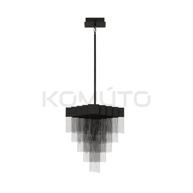 Pixel 49 – czarna lampa wisząca tworząca magię światła