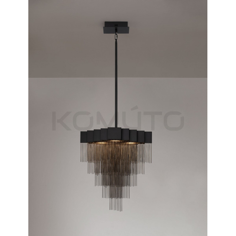 Pixel 49 – czarna lampa wisząca tworząca magię światła