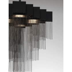 Pixel 49 – czarna lampa wisząca tworząca magię światła