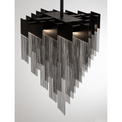 Pixel 49 – czarna lampa wisząca tworząca magię światła