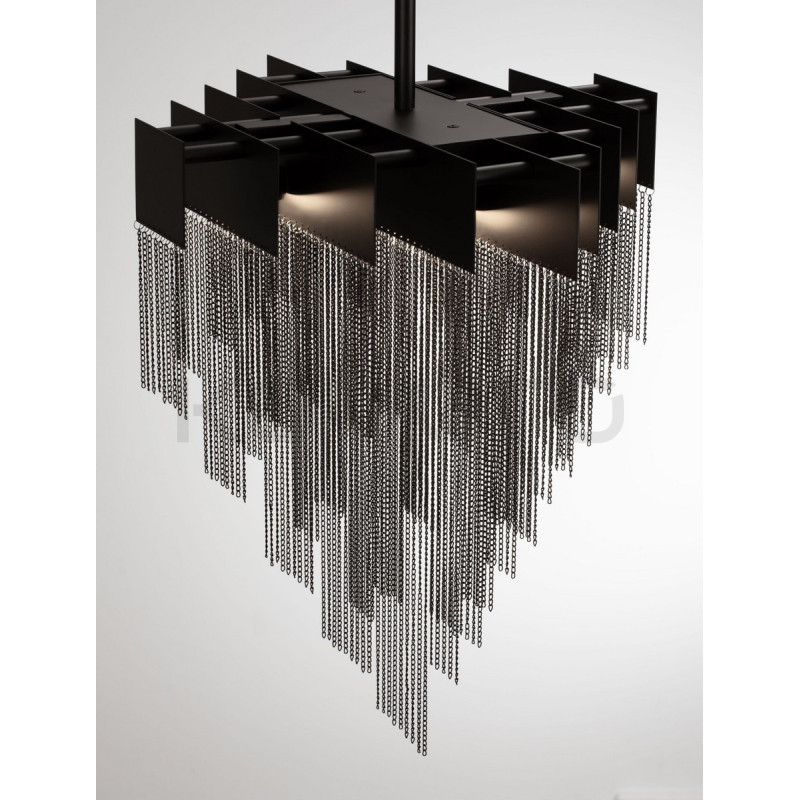 Pixel 49 – czarna lampa wisząca tworząca magię światła