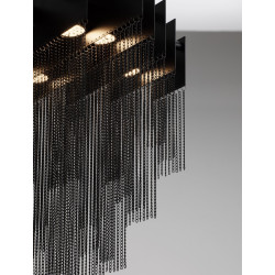 Pixel 49 – czarna lampa wisząca tworząca magię światła