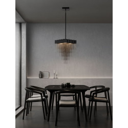 Pixel 49 – czarna lampa wisząca tworząca magię światła