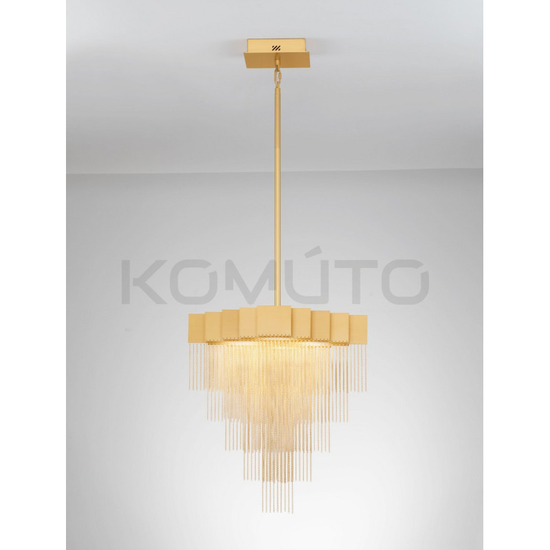 Pixel 49 – złota lampa wisząca, która tworzy poetyckie światło