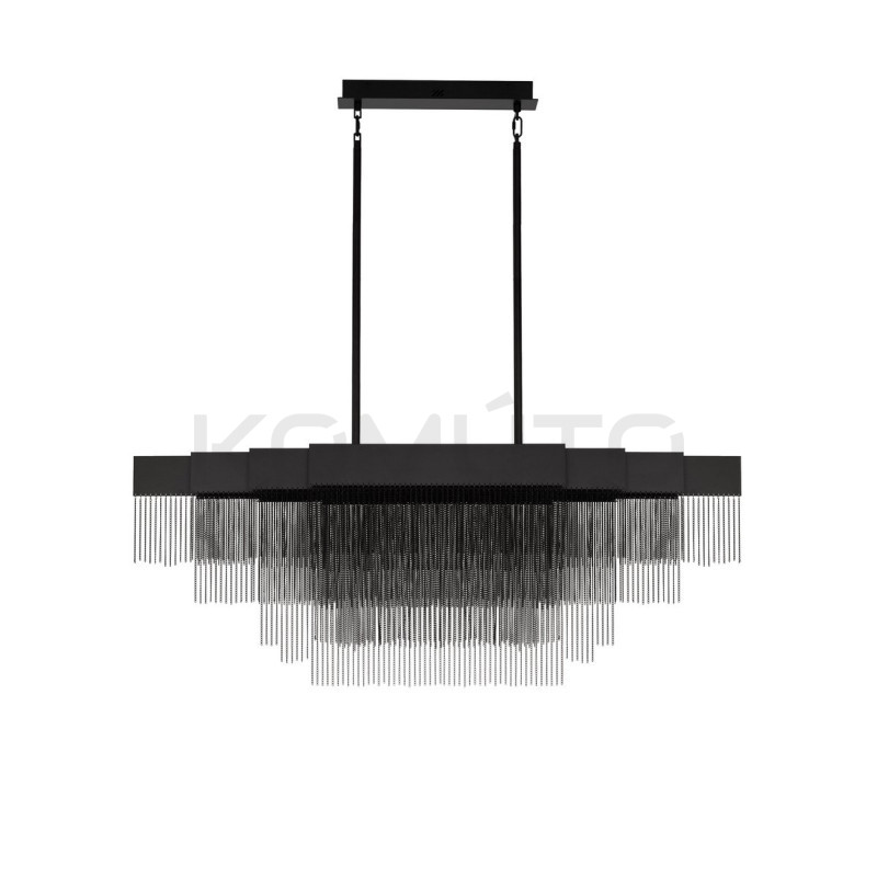 Pixel 120 × 31 – czarna lampa wisząca, która maluje światłem