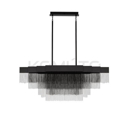 Pixel 120 × 31 – czarna lampa wisząca, która maluje światłem