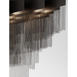 Pixel 120 × 31 – czarna lampa wisząca, która maluje światłem