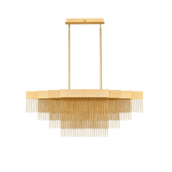 Złota lampa wisząca Pixel 120