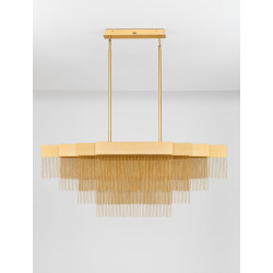 Pixel 120 – złota lampa wisząca, doskonała nad stół