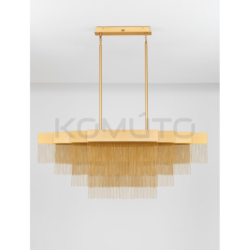 Pixel 120 – złota lampa wisząca, doskonała nad stół