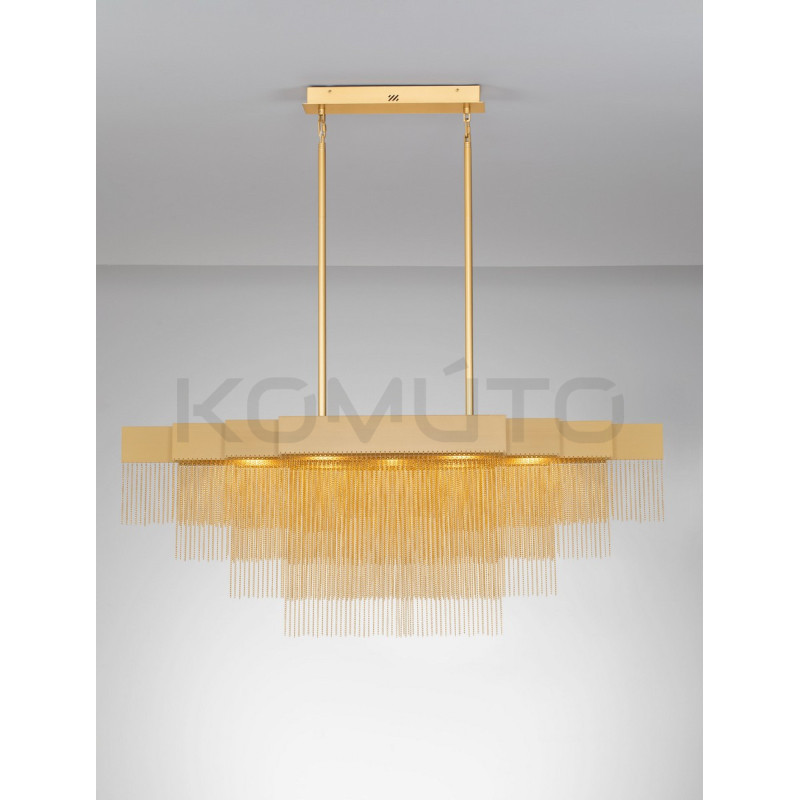 Pixel 120 – złota lampa wisząca, doskonała nad stół