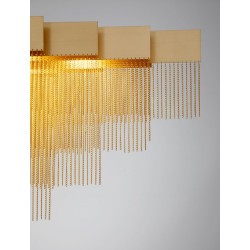 Pixel 120 – złota lampa wisząca, doskonała nad stół