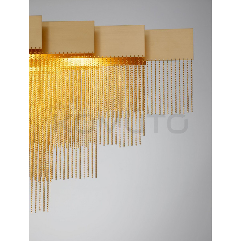 Pixel 120 – złota lampa wisząca, doskonała nad stół