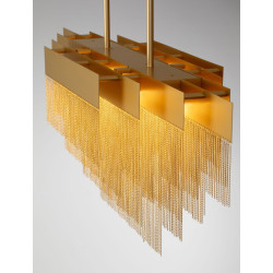 Pixel 120 – złota lampa wisząca, doskonała nad stół