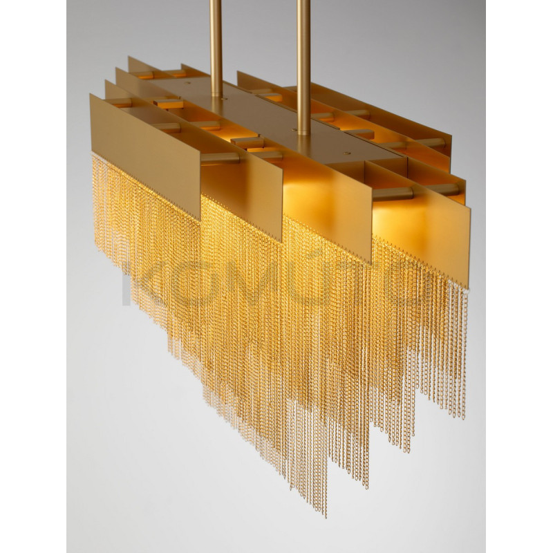 Pixel 120 – złota lampa wisząca, doskonała nad stół