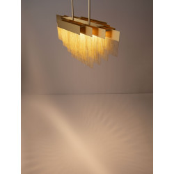 Pixel 120 – złota lampa wisząca, doskonała nad stół