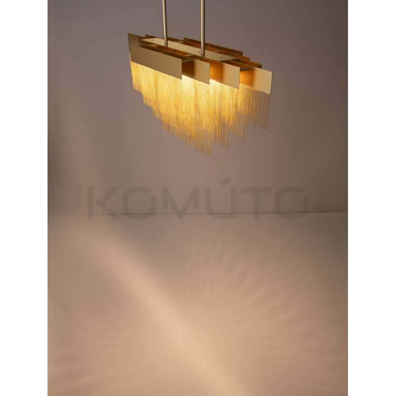 Pixel 120 – złota lampa wisząca, doskonała nad stół