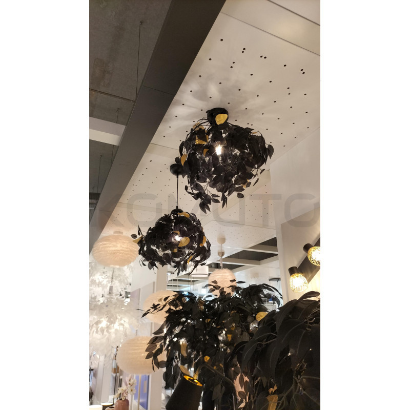 Lampa podłogowa Sapling czarno złote drzewko