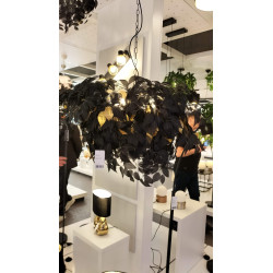 Lampa podłogowa Sapling czarno złote drzewko