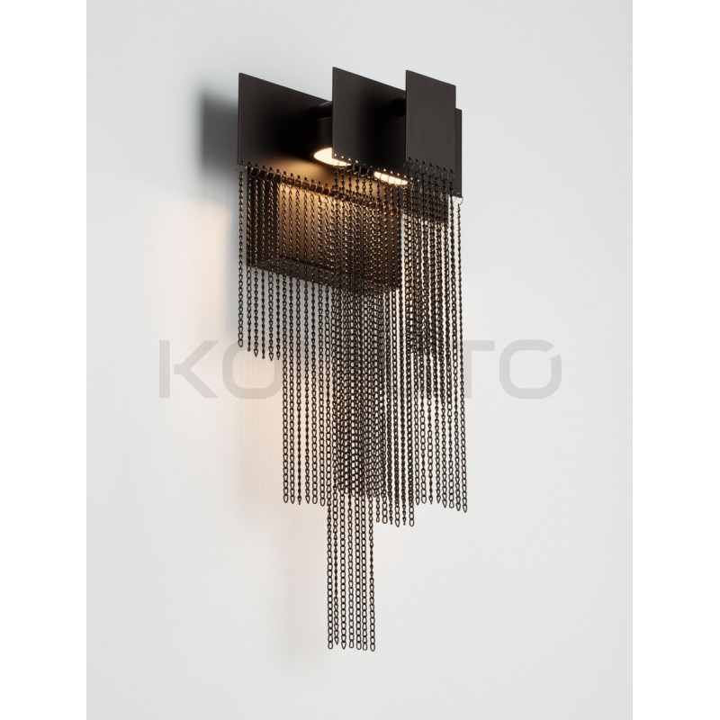 Kinkiet Pixel czarny – światło, które podkreśla styl wnętrza