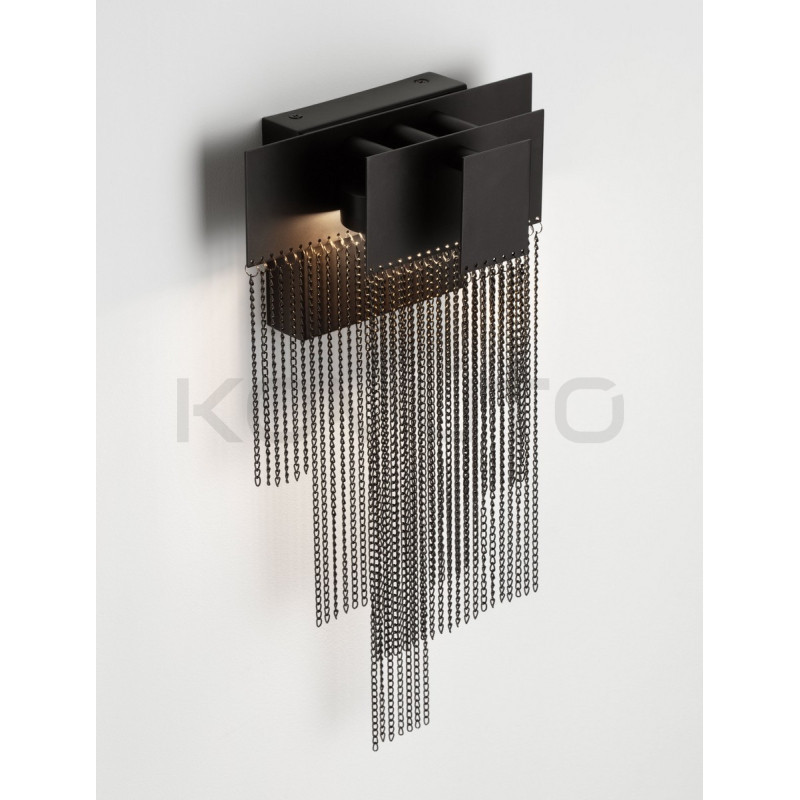 Kinkiet Pixel czarny – światło, które podkreśla styl wnętrza