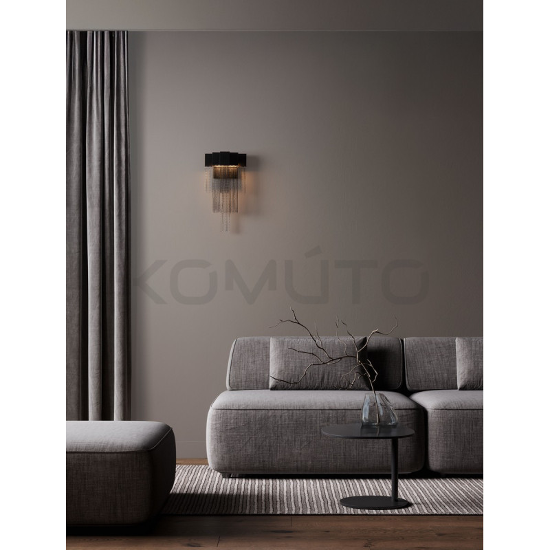 Kinkiet Pixel czarny – światło, które podkreśla styl wnętrza