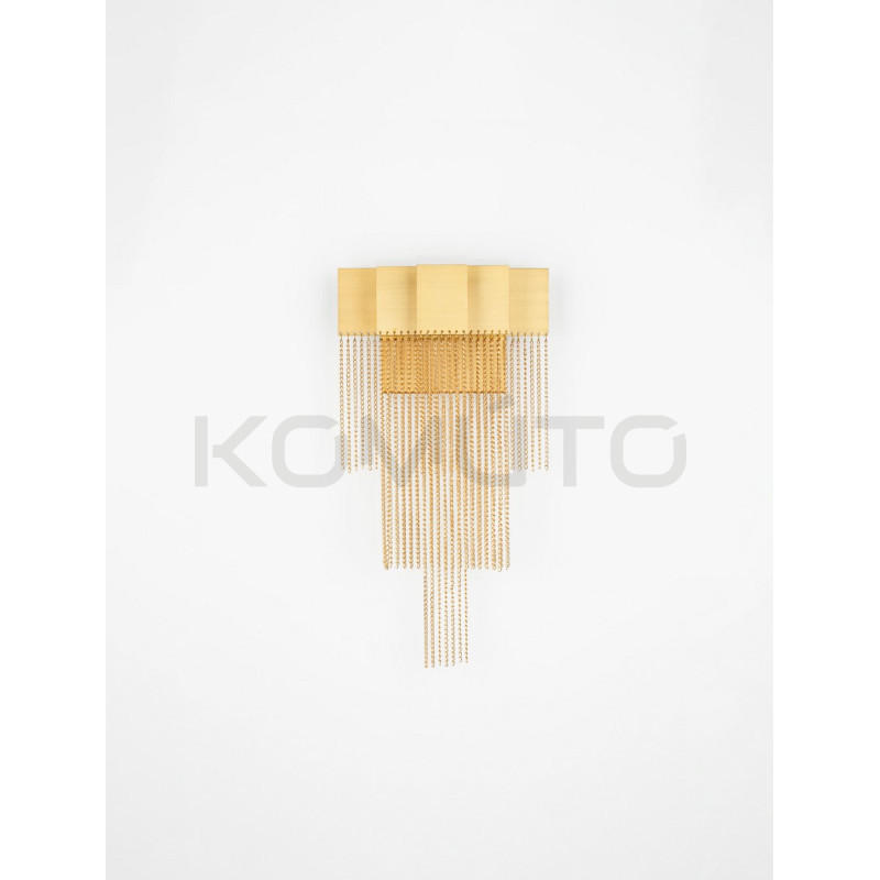  Złoty kinkiet Pixel – światło, które maluje wnętrze